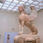 Le sphinx qui surplombait Delphes